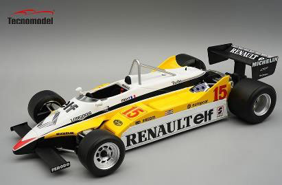 ** 予約商品 ** Tecno Model TM18-367C 1/18 Renault RE30B Brazilian GP 1982 Winner Alain Prost