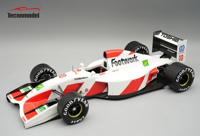 ** 予約商品 ** Tecno Model TM18-375A 1/18 Footwork FA13 #10 1992 Japanese GP Aguri Suzuki
