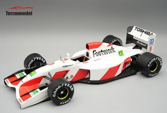 ** 予約商品 ** Tecno Model TM18-375B 1/18 Footwork FA13 #9 1992 Monaco GP Michele Alboreto