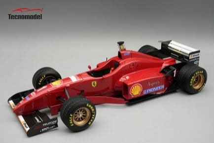 ** 予約商品 ** Tecno Model TM18-387A 1/18 Ferrari F310 Spanish GP 1996 Michael Schumacher (Rain Tires)