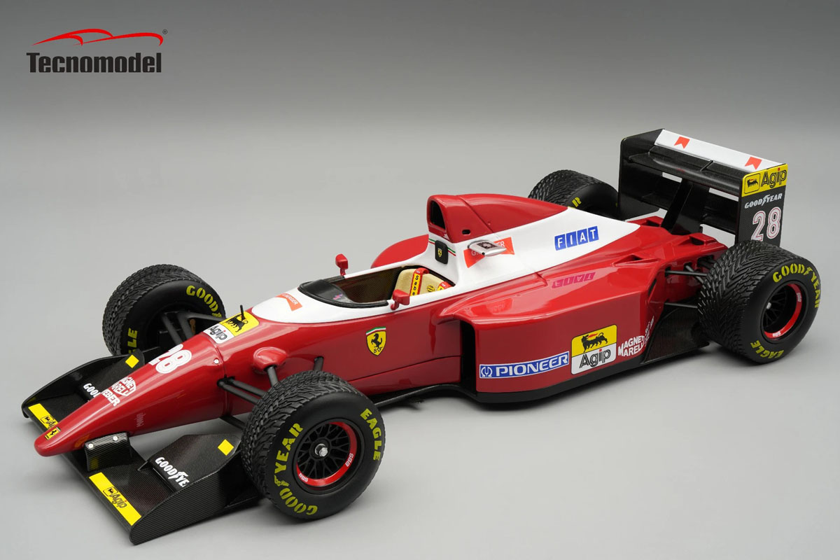** 予約商品 ** Tecno Model TM18-390B 1/18 Ferrari F93A European GP 1993 #28 Gerhard Berger (Rain Tire)