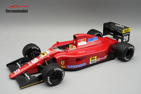 ** 予約商品 ** Tecno Model TM18-392A 1/18 Ferrari 642 F1 British GP 1991 Jean Alesi (Rain Tires)