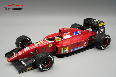 ** 予約商品 ** Tecno Model TM18-393B 1/18 Ferrari F92A Spanish GP 1992 #28 Ivan Capelli (Rain Tire)