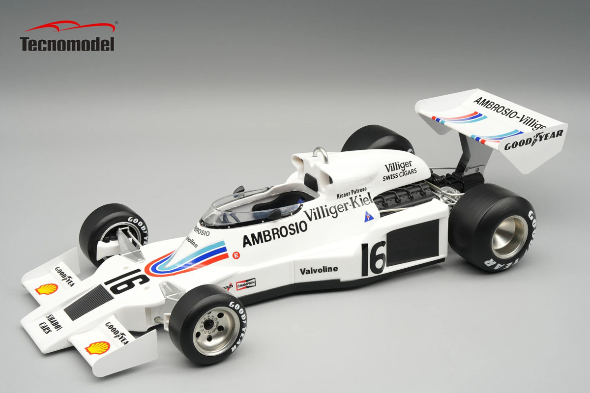 ** 予約商品 ** Tecno Model TM18-415B 1/18 Shadow DN8 Japanese GP 1977 #16 Riccardo Patrese 