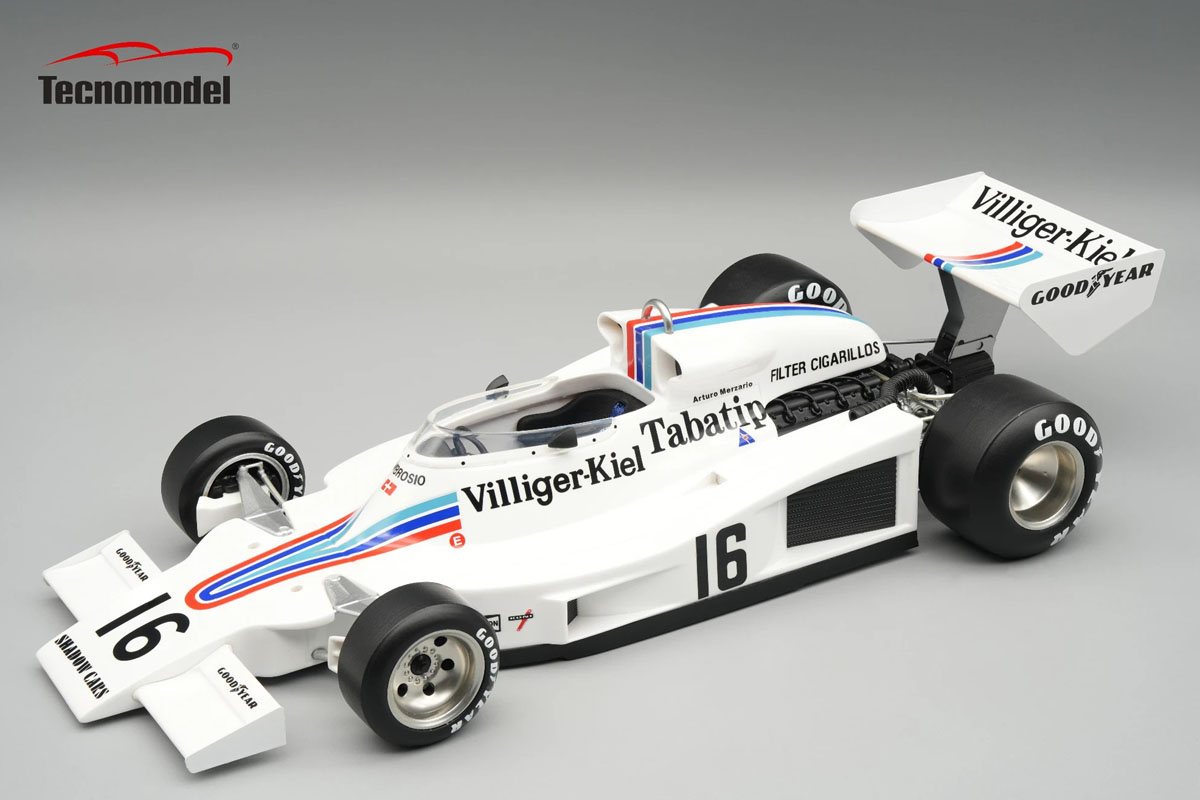 ** 予約商品 ** Tecno Model TM18-415E 1/18 Shadow DN8 Austria GP 1977 #16 Arturo Merzario