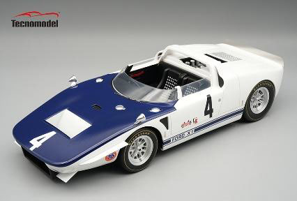 ** 予約商品 ** Tecno Model TM18-459B 1/18 Ford GT40 Roadster X1 Nassau #4 1965 C. Amon