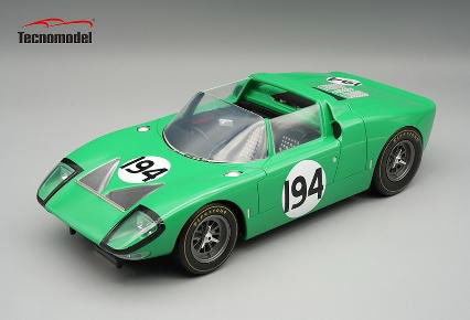 ** 予約商品 ** Tecno Model TM18-459E 1/18 Ford GT40 Roadster X1 Targa Florio #194 1965 B.Bondurant