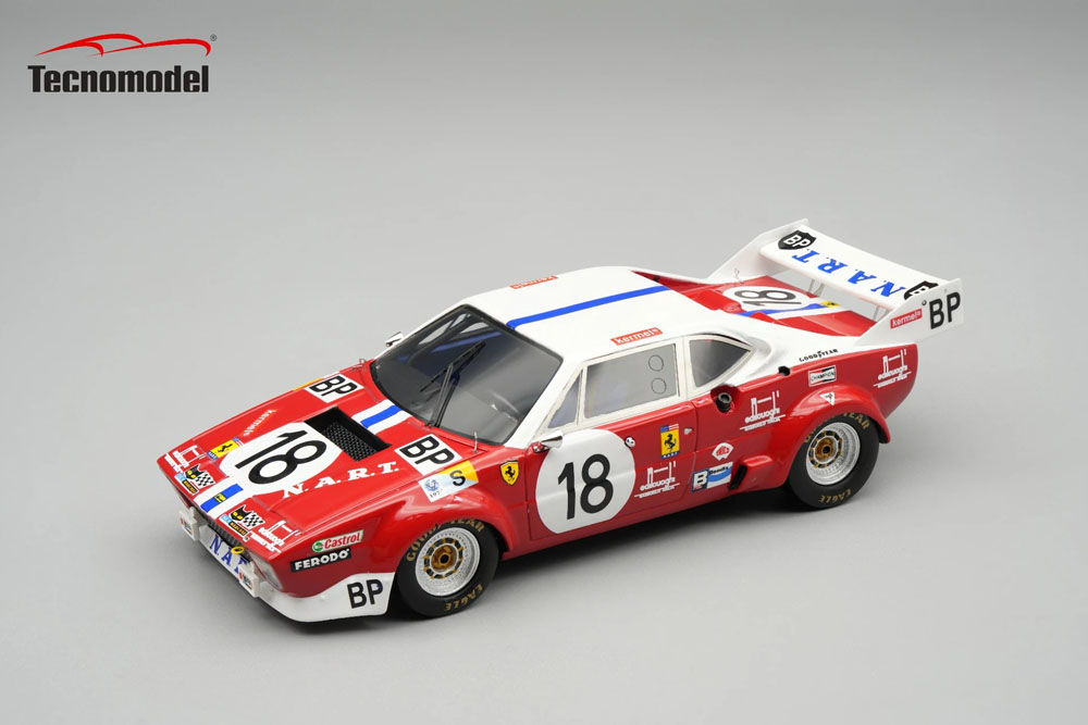 ** 予約商品 ** Tecno Model TM43-30A 1/43 Ferrari 308 GTB4 LM Le Mans 24H 1974 #18 Gagliardi / Lafosse