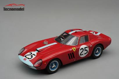 ** 予約商品 ** Tecno Model TM43-48D 1/43 Ferrari 250GTO 64 Le Mans 24H 6th 1964 #25 Maranello Concessionaires