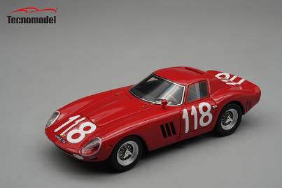** 予約商品 ** Tecno Model TM43-48F 1/43 Ferrari 250GTO 64 Targa Florio 1965 #118
