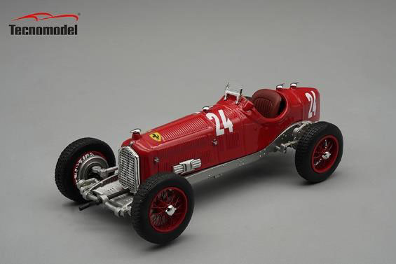 ** 予約商品 ** Tecno Model TM43-57C 1/43 Alfa Romeo P3 Tipo B Monza GP 1932 #24 Tazio Nuvolari