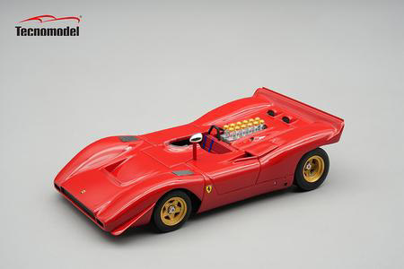 ** 予約商品 ** Tecno Model TM43-66A 1/43 Ferrai 612 Can-am Press Red 1969