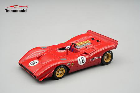 ** 予約商品 ** Tecno Model TM43-66B 1/43 Ferrari 612 Can-am Watkins 3rd 1969 #16 Chris Amon