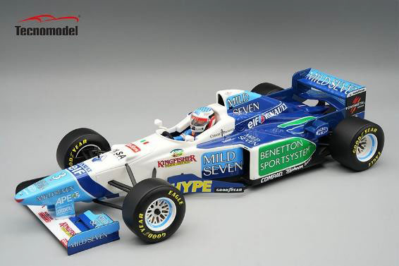 ** 予約商品 ** Tecno Model TMD18-423C 1/18 Benetton B196 Argentina GP 1996 #3 Jean Alesi (with Figure)