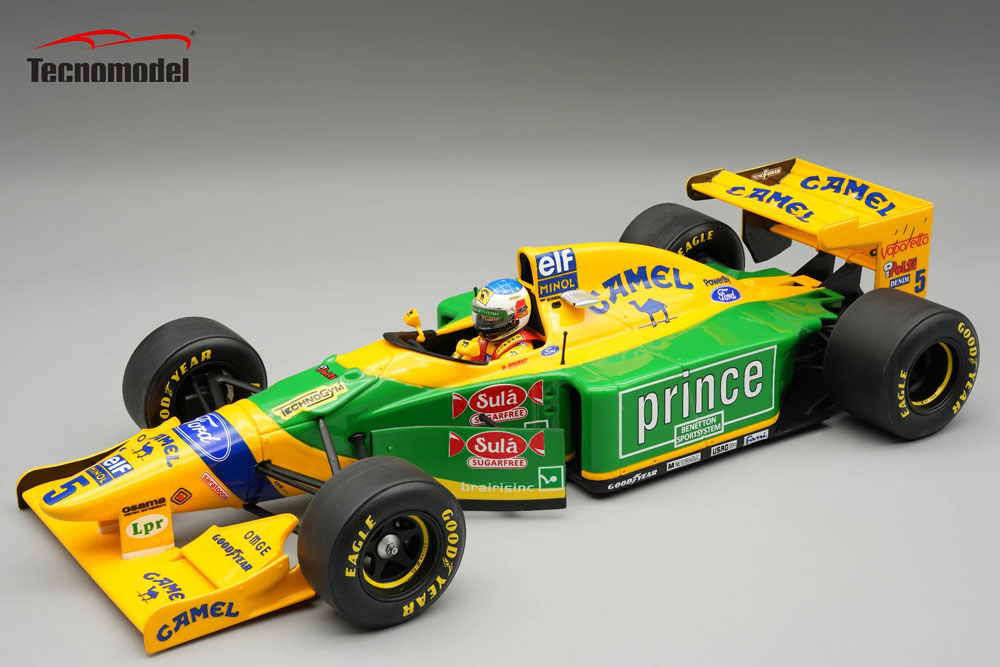 ** 予約商品 ** Tecno Model TMD18-465B 1/18 Benetton B193B Hungarian GP 1993 Michael Schumacher (with Figure)
