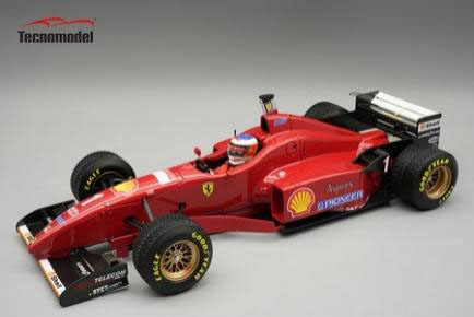 ** 予約商品 ** Tecno Model TMD18-332A 1/18 Ferrari F310 Spanish GP 1996 Michael Schumacher (Rain Tires) (with Figure)