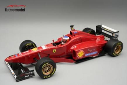 ** 予約商品 ** Tecno Model TMD18-332C 1/18 Ferrari F310 Italian GP 1996 Winner Michael Schumacher (with Figure)