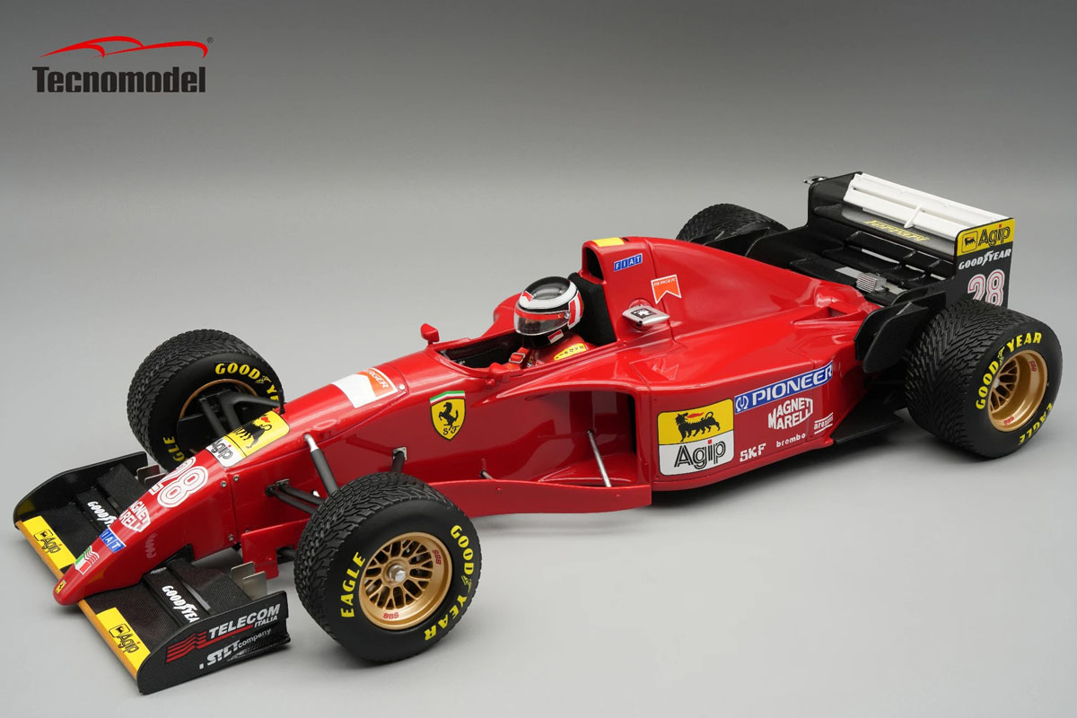 ** 予約商品 ** Tecno Model TMD18-333D 1/18 Ferrari 412T2 Jananese GP 1995 Gerhard Berger (Rain Tires) (with Figure)