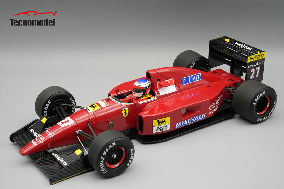 ** 予約商品 ** Tecno Model TMD18-338A 1/18 Ferrari F92A Monaco GP 1992 #27 Jean Alesi (with Figure)