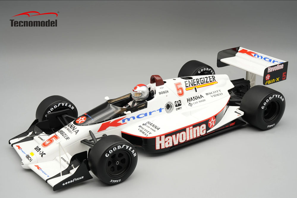 ** 予約商品 ** Tecno Model TMD18-428B 1/18  Lola T89 Formula Indy 1989 Mario Andretti (with Figure)