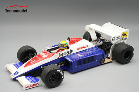 ** 予約商品 ** Tecno Model TMD18-441A 1/18  Toleman TG184 British GP 1984 Ayrton Senna (with Figure)