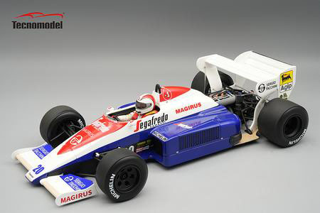 ** 予約商品 ** Tecno Model TMD18-441C 1/18 Toleman TG184 U.S.A.GP 1984  J.Ceccotto (with Figure)