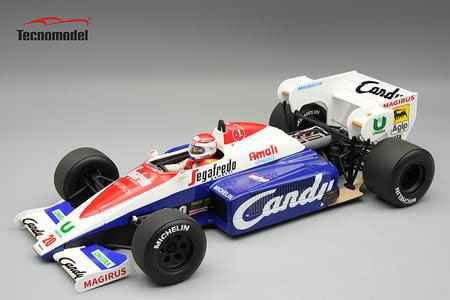** 予約商品 ** Tecno Model TMD18-441D 1/18 Toleman TG184 Italian GP 1984 Pierluigi Martini (with Figure)
