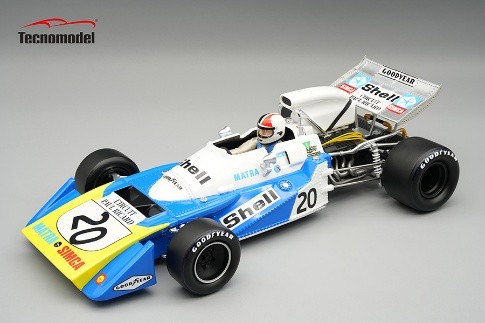 ** 予約商品 ** Tecno Model TMD18-476C 1/18 Matra MS120B French GP #20 1971 C.Amon (with Figure)