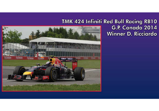 TAMEO kit TMK424 RedBull RB10 Canada GP 2014 Winner D.Ricciardo
