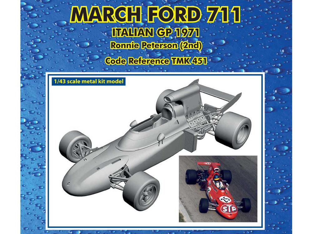 TAMEO kit TMK451 March Ford 711 Italian GP 1971 R.Peterson