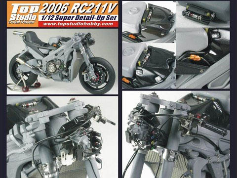 TOP STUDIO MD29004 1/12 Honda RC211V 2006 Super Detail-up