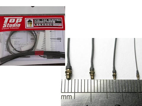 TOP STUDIO TD23010 1/12-1/24 electronic Connectors  Set A