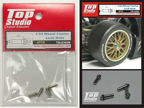 TOP STUDIO TD23029 1/24 Wheel Center Lock Nuts 【メール便可】