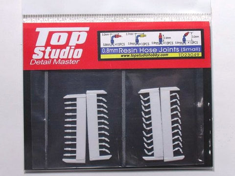 TOP STUDIO TD23049 0.8mm Resin Hose Joints (Small)