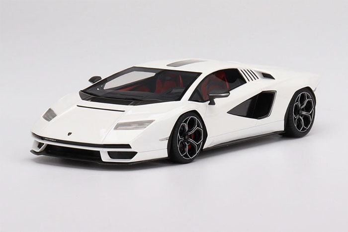 【お取り寄せ商品】 TOP SPEED TS0438 1/18 Lamborghini Countach LPI 800-4 Bianco Siderale