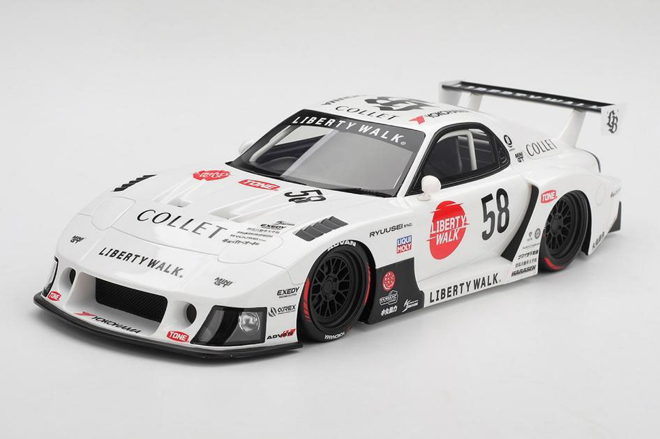 ** 予約商品 ** TOP SPEED TS0638 1/18 Mazda RX-7 LB-Hinomaru