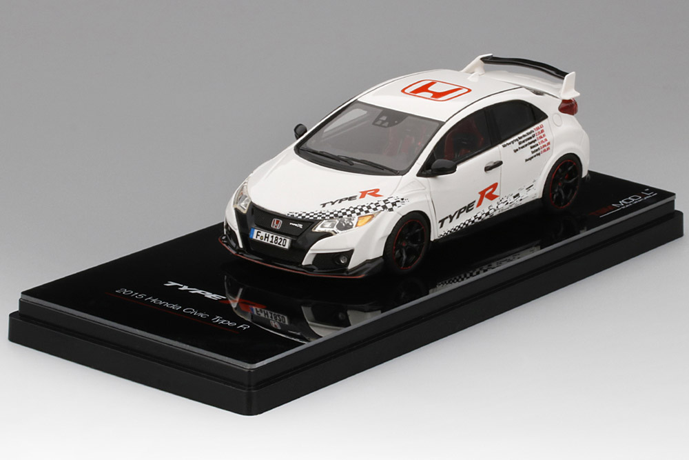 TSM Model TSM430243 1/43 ホンダ シビック タイプR 2016 Five European Tracks Front-Wheel Drive Record