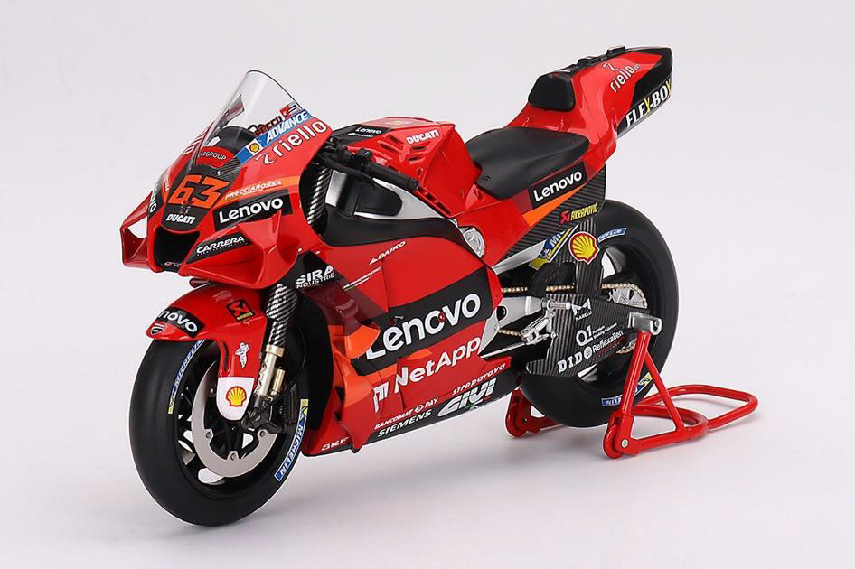 TSM Model TSMMC0018 1/12 Ducati Desmosedici GP22 2022 #63(Francesco Bagnaia) Presentation