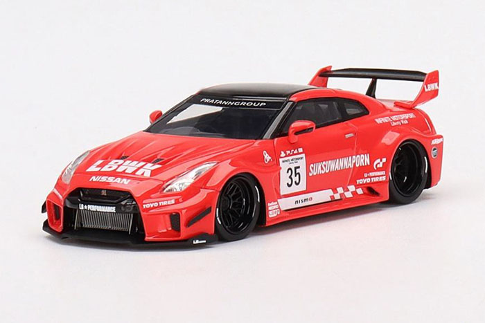 【お取り寄せ商品】 TSM Model TSMV0010 1/43 LB-Silhouette WORKS GT Nissan 35GT-RR version1 Red /Black LBWK