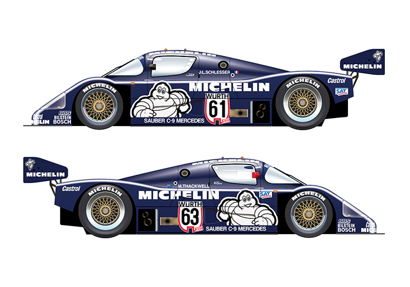 VM Decals D24-009 1/24 Sauber C9 1987 Super Cup Nurburgring Winner 【メール便可】