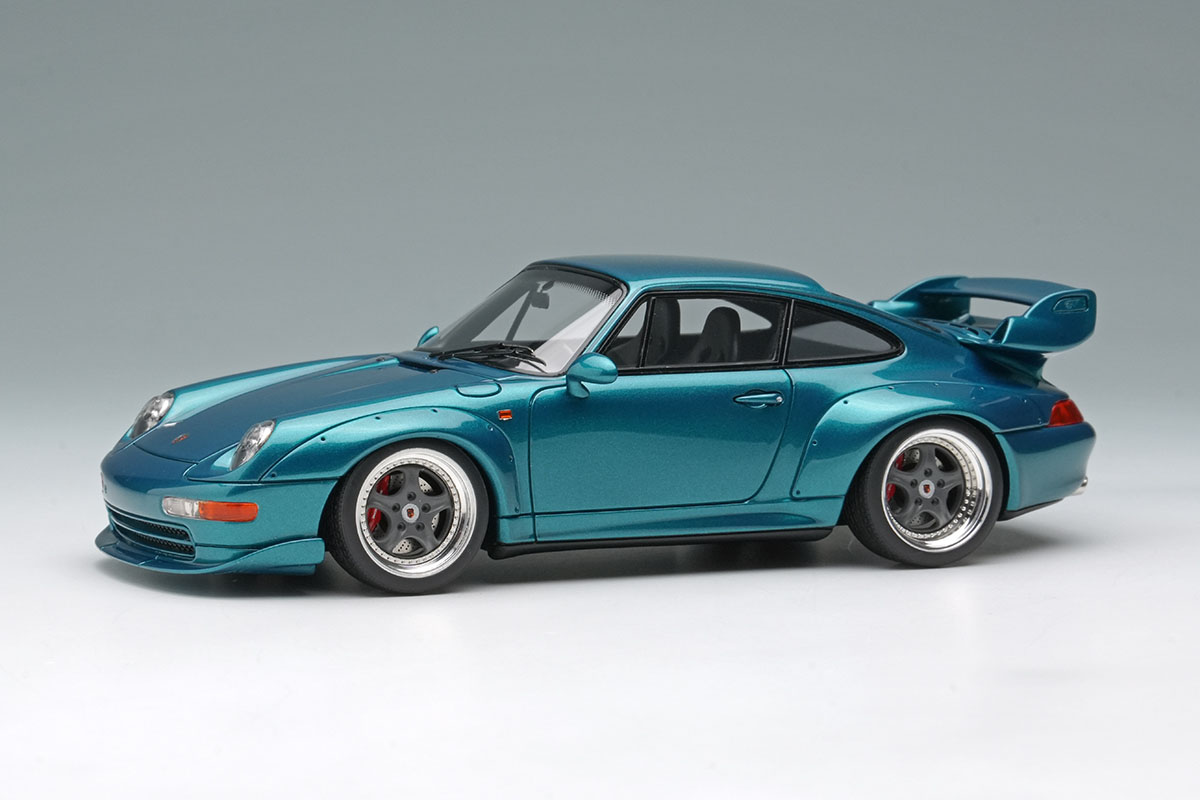 VISION VM114G Porsche 911(993) GT2 Street 1996 Turquoise Green Metallic Limited 100pcs