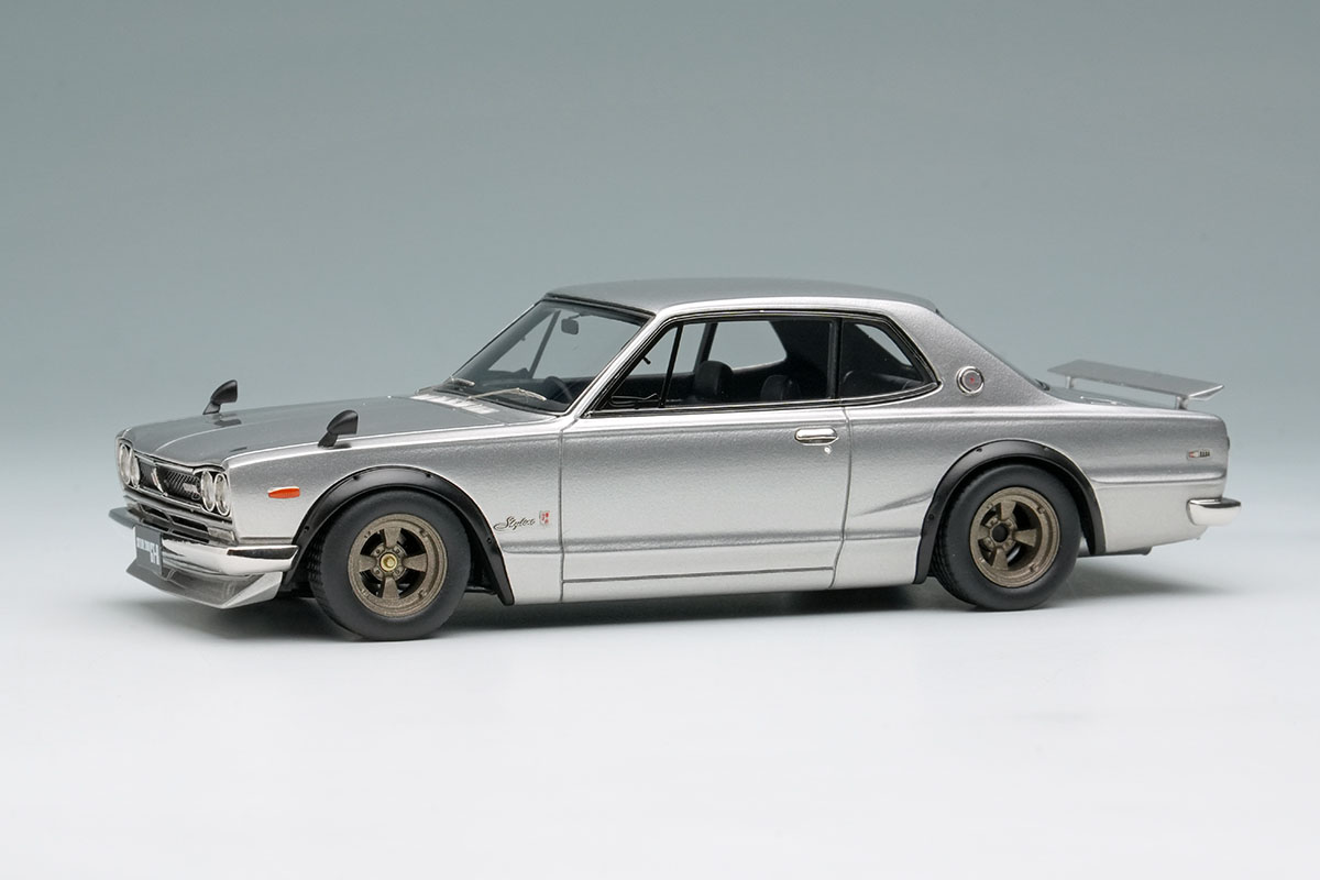 【お取り寄せ商品】 VISION VM244A Nissan Skyline 2000GT-R (KPGC10) with Spoiler (Nissan Works wheel) Silver