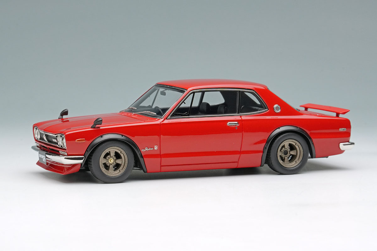 【お取り寄せ商品】 VISION VM244D Nissan Skyline 2000GT-R (KPGC10) with Spoiler (Nissan Works wheel) Red