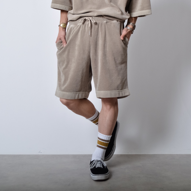 ピグメントパイルショートパンツ