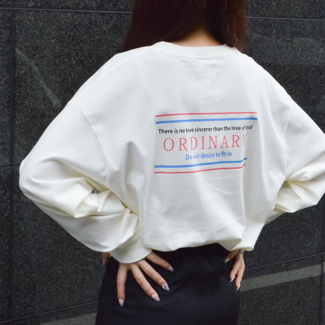 ORDINARYプリントＴシャツ