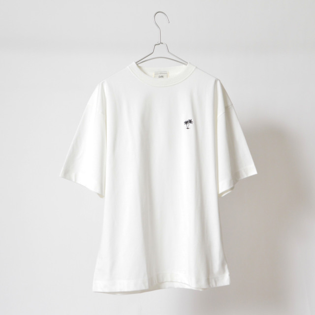 tシャツ 「SUNNY SMITH」11.6ウルトラヘビーオンス Heavy Smithヤシの木柄 ワンポイント刺繍Tee レディース メンズ Sunny Smith tシャツ 11.6ウルトラヘビーオンス Heavy Smithヤシ