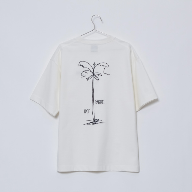 d.i.a. ストライプ ヤシの木 半袖Tシャツ d.i.a. ストライプ ヤシの木 半袖Tシャツ