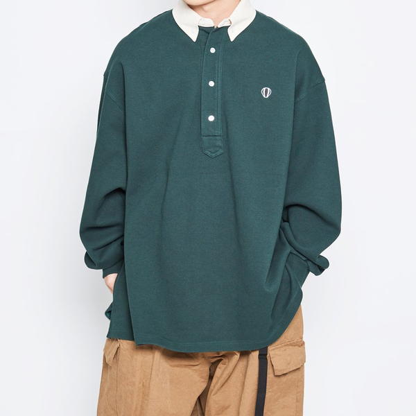 ANGLAN Wide PK Sweat Shirt アングラン