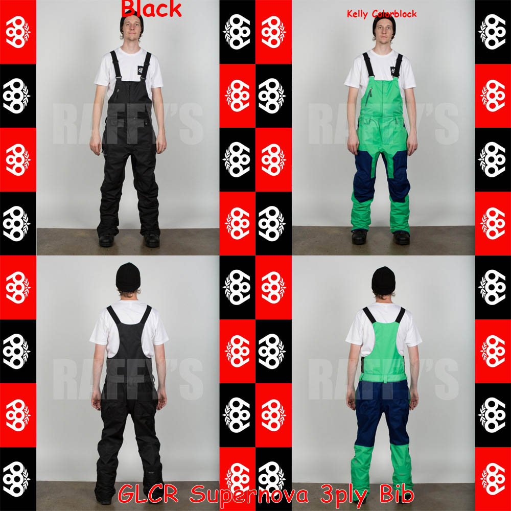 15-16 686 スノーボード メンズ ウェア GLCR Supernova 3ply Bib パンツ/オーバーオール/686/15-16/ウエア/2016