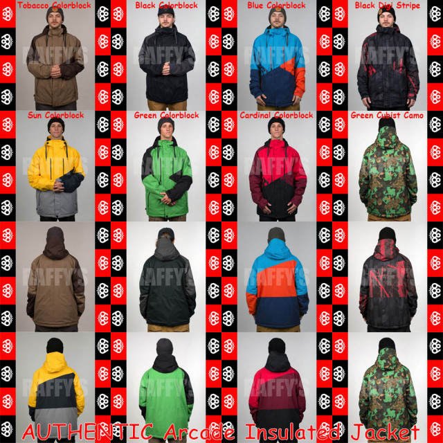 15-16 686 スノーボード メンズ ウェア AUTHENTIC Arcade Insulated Jacket ジャケット/686/15-16/ウエア/2016